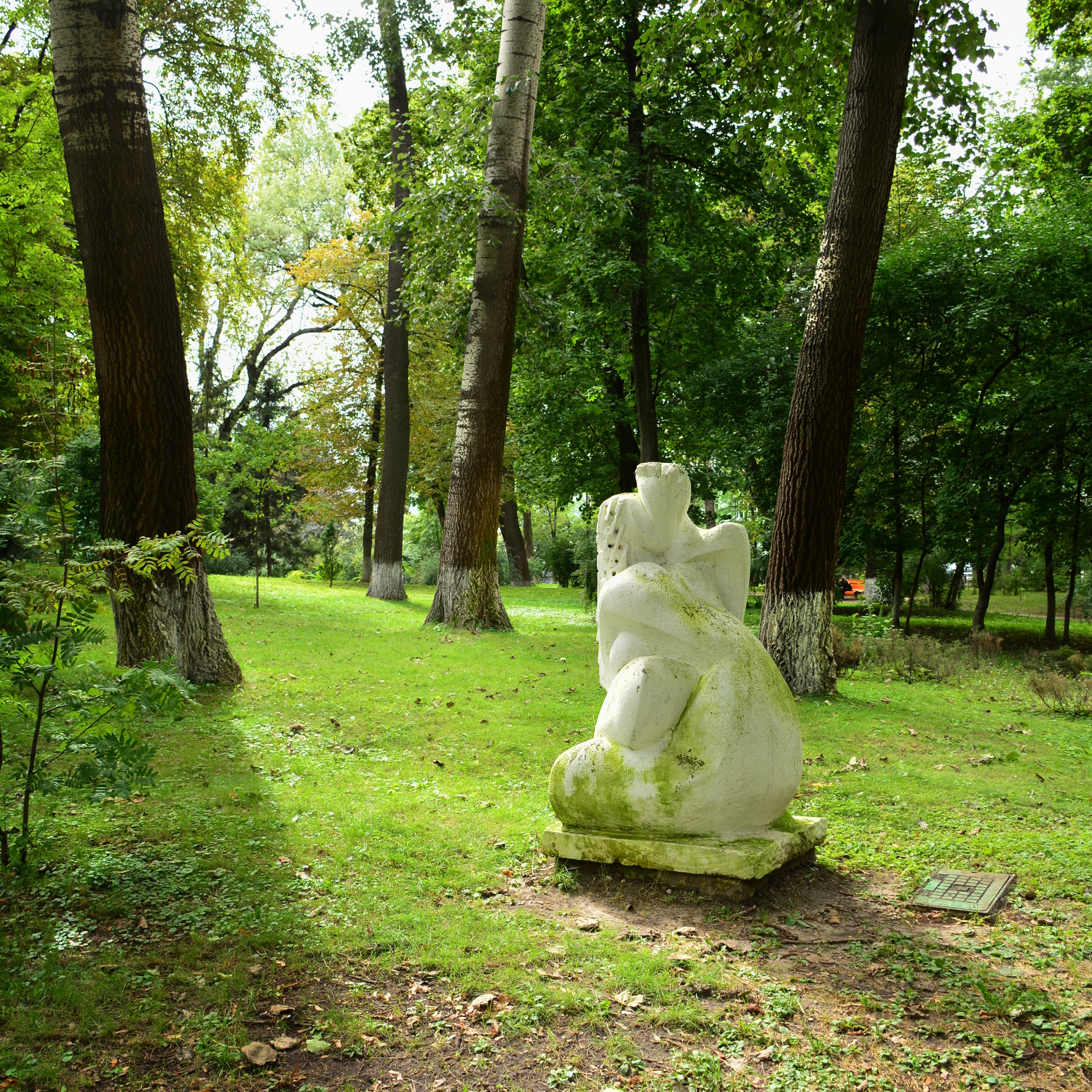 Sculpture in afternoon sun