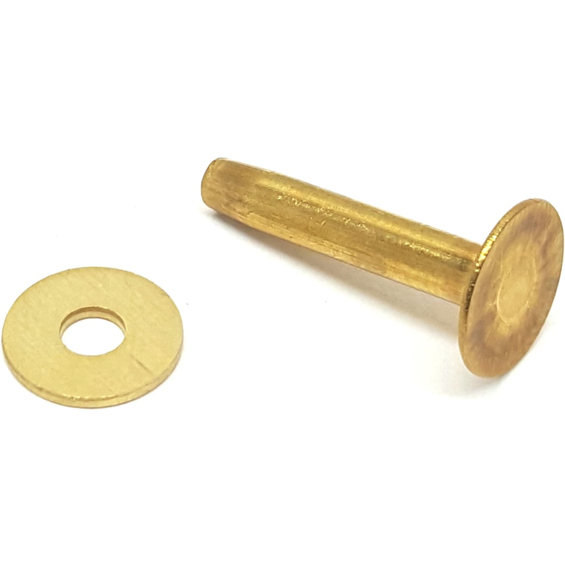 9 Solid Brass Rivets With Burrs 1 Length - Leather Fastener