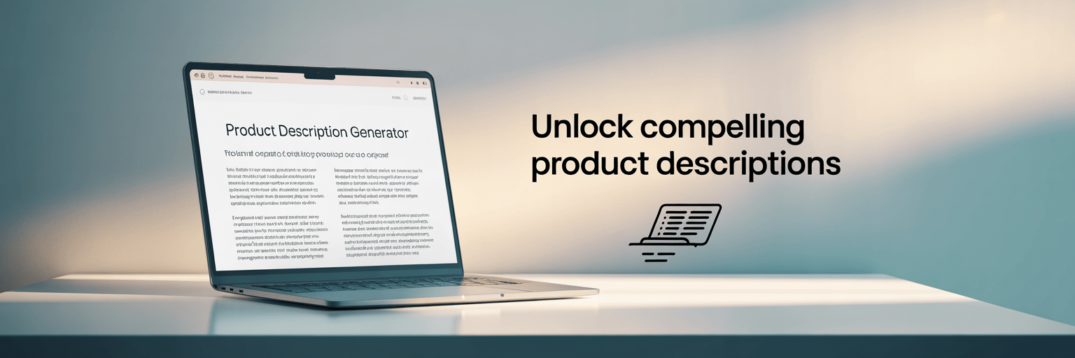 Product Description Generator Banner