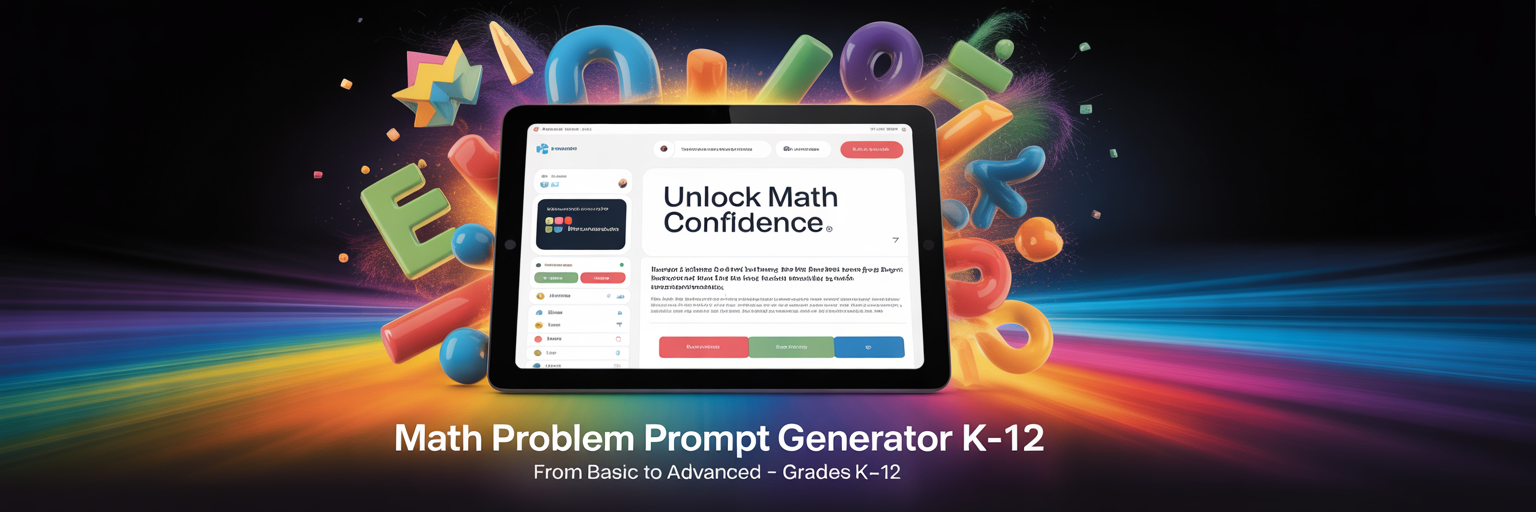 Math Problem Prompt Generator Banner