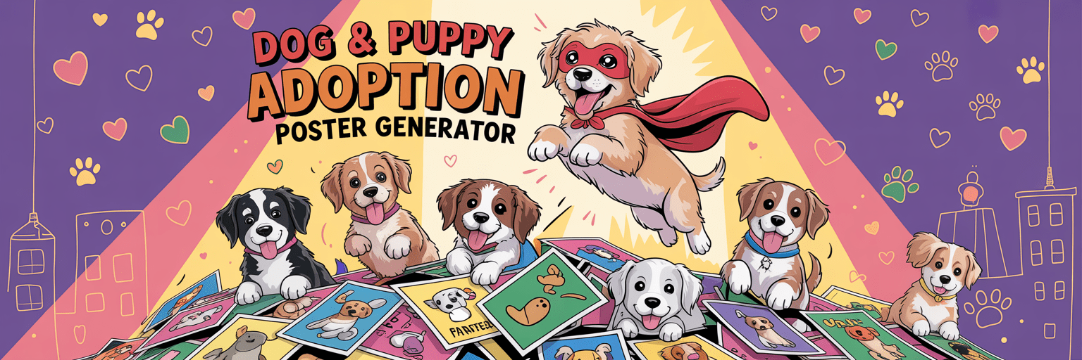 Dog & Puppy Poster Banner