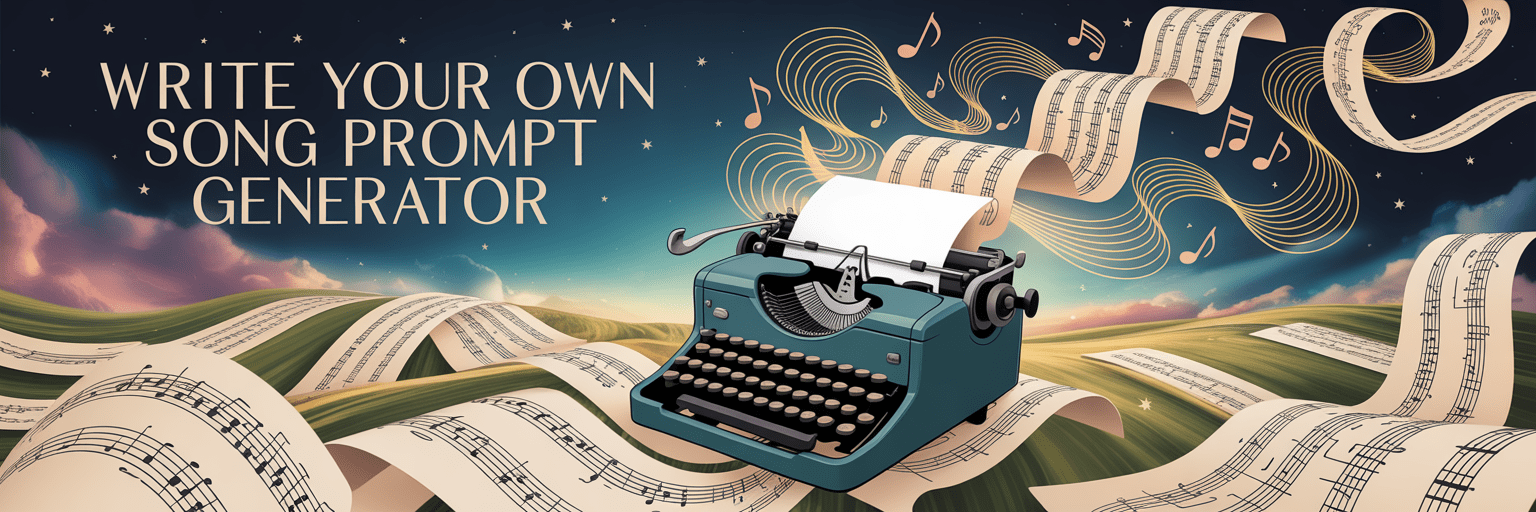 Write Your Own Song Prompt Generator banner