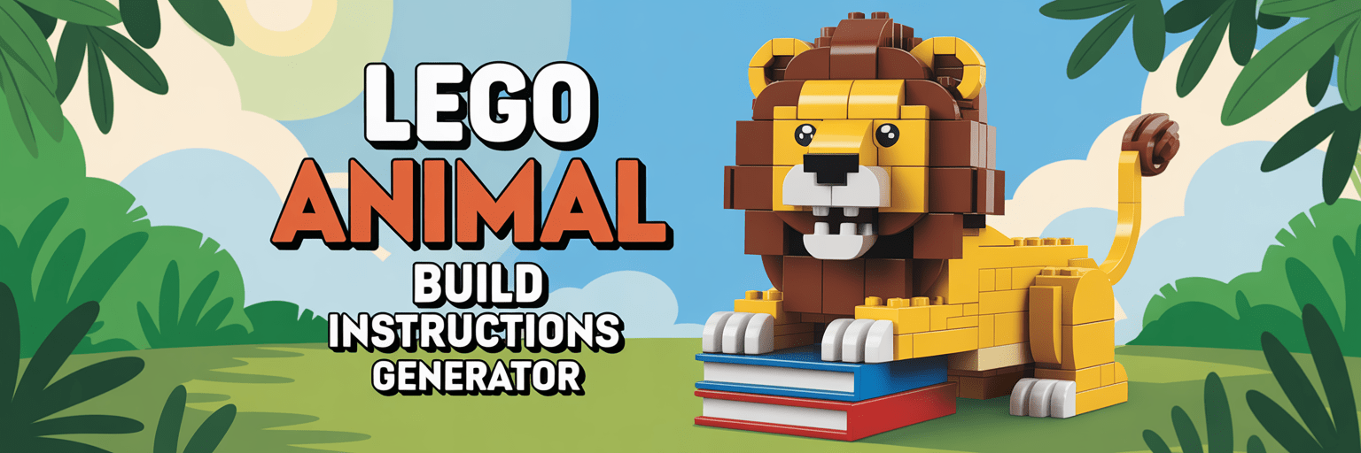 Lego Animal Build Plans banner