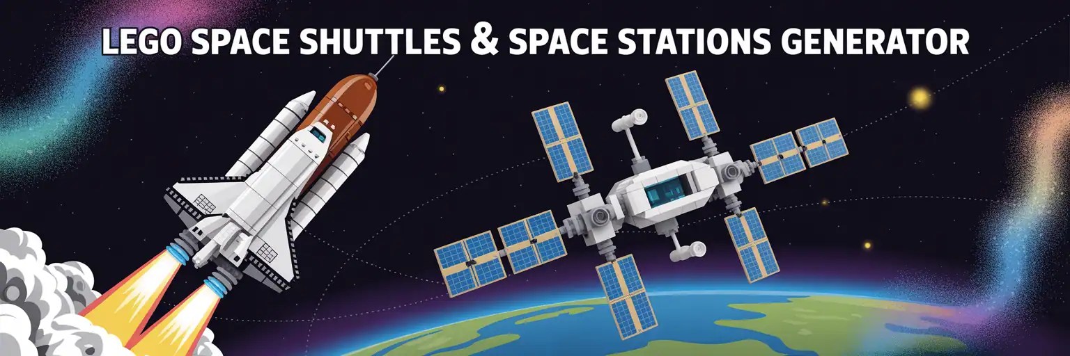 LEGO Space Shuttle Tiny Scene Kit Generator banner