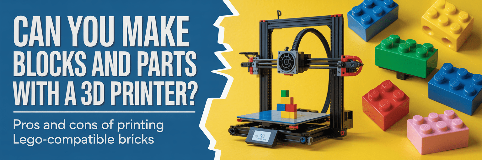 LEGO-themed 3D printing banner