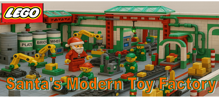 Santa’s Modern Toy Factory banner