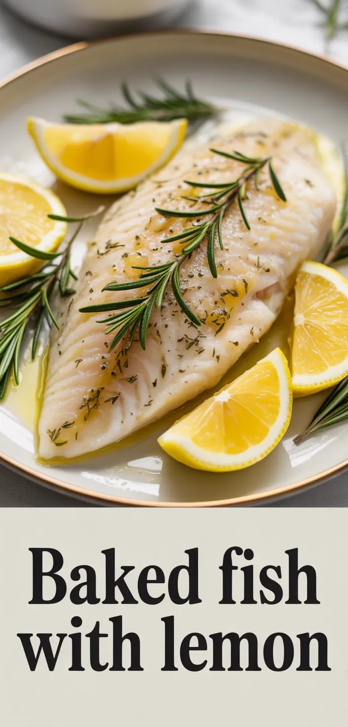 Baked Fish With Lemon Recipe