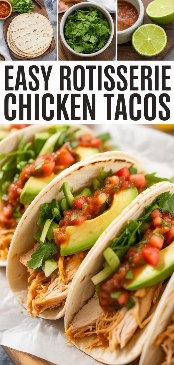 Easy Rotisserie Chicken Tacos Recipe