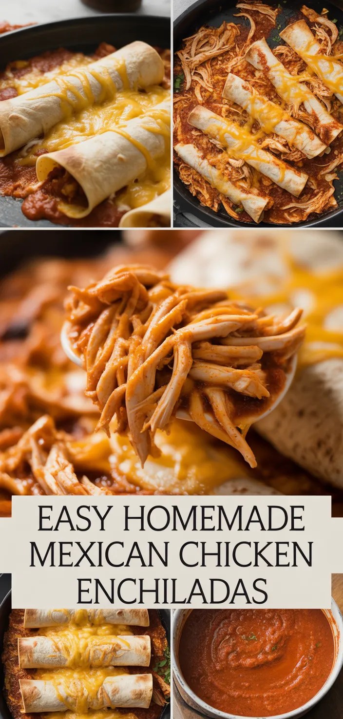 Easy Homemade Mexican Chicken Enchiladas Recipe