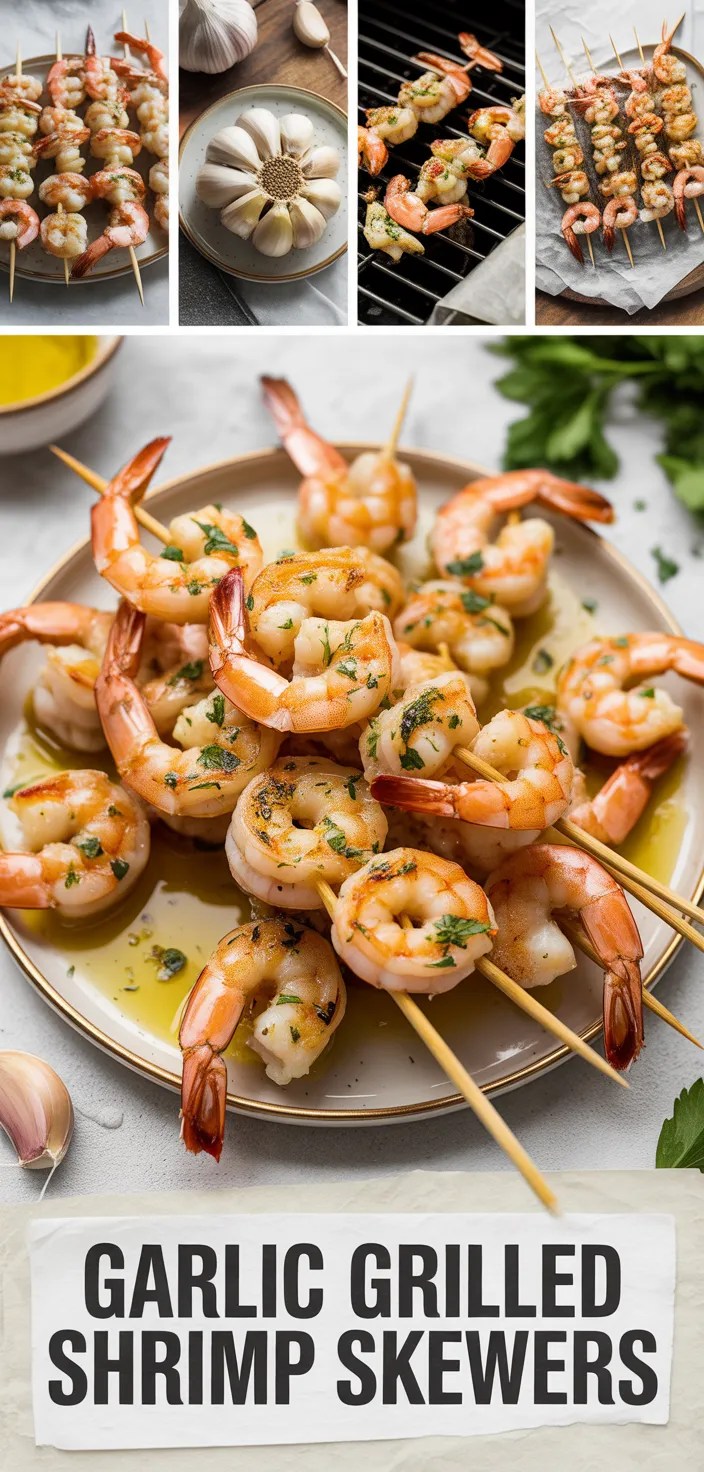 Garlic Grilled Shrimp Skewers Recipe