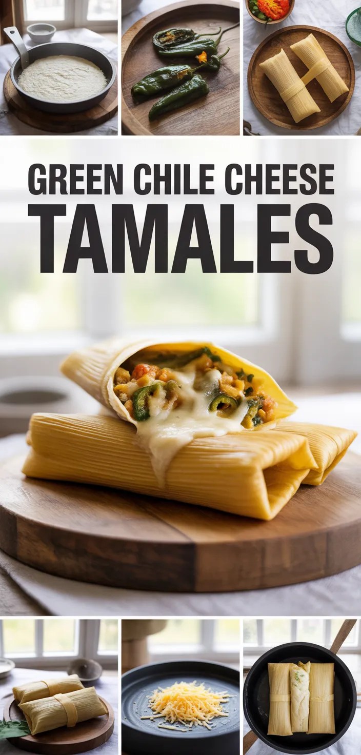 Green Chile & Cheese Tamales Recipe