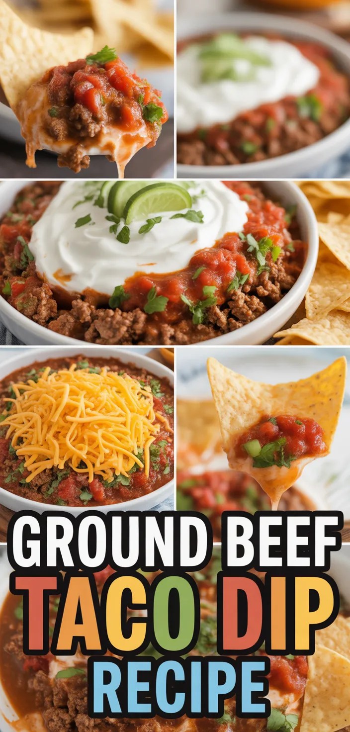 Ground Beef Taco Dip Recipe