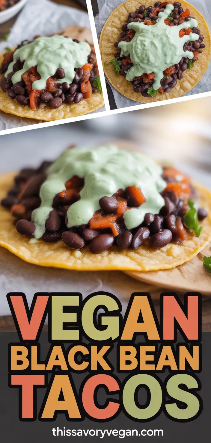Simple Black Bean Tacos With Vegan Lime Crema Recipe