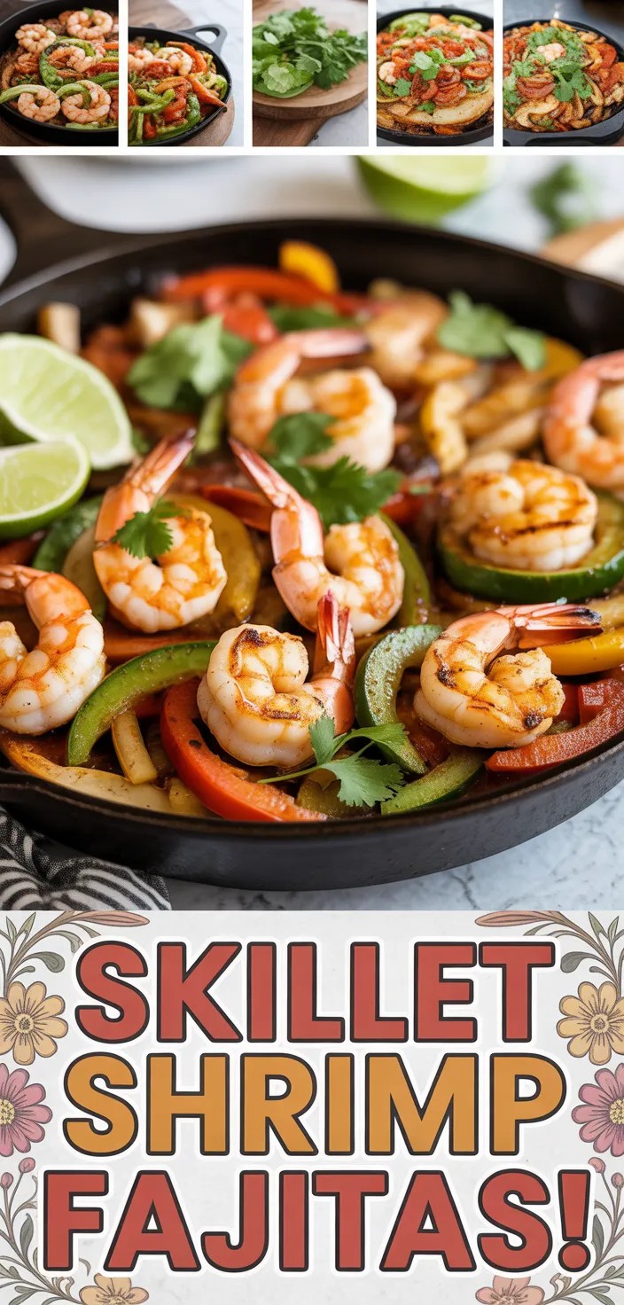 Skillet Shrimp Fajitas! Recipe