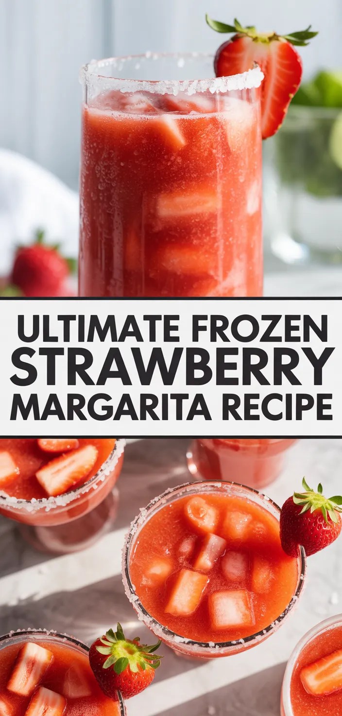 Ultimate Frozen Strawberry Margarita Recipe