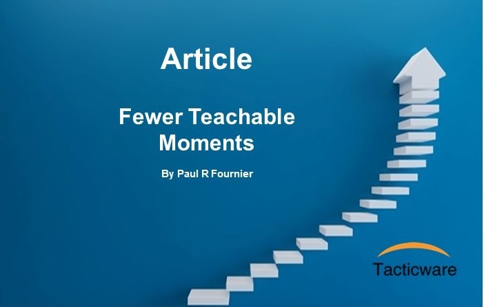 Featured image for “Fewer Teachable Moments”