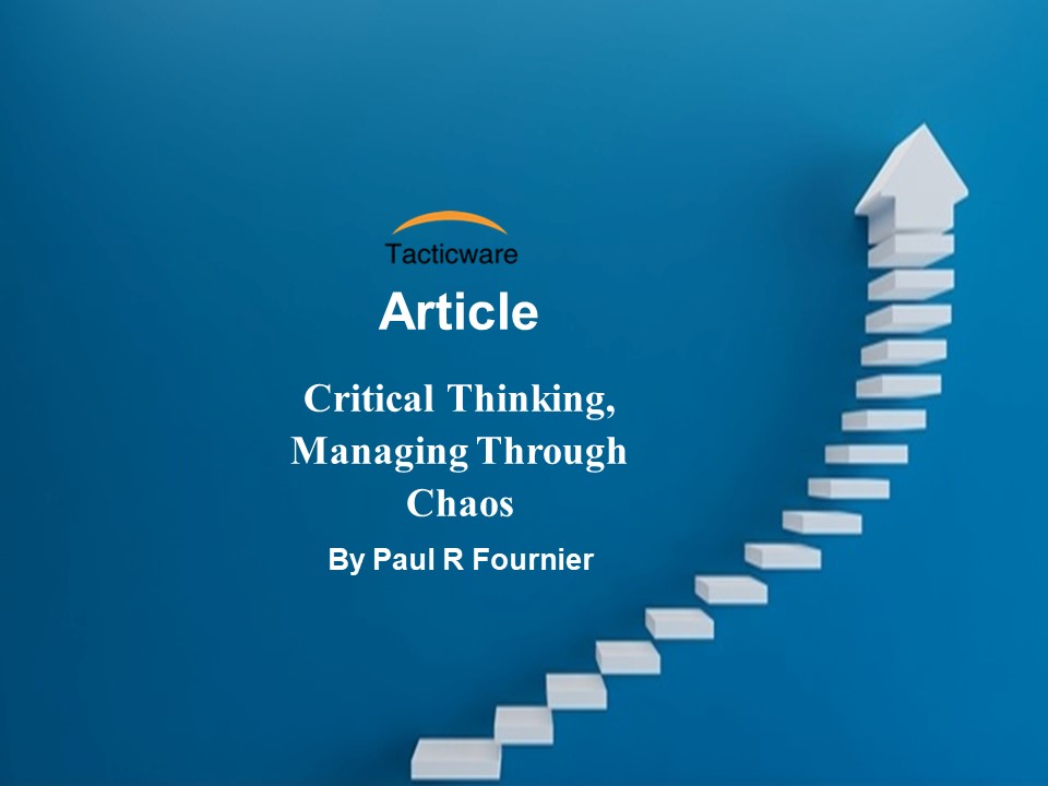 Featured image for “Critical Thinking, Managing Through Chaos”