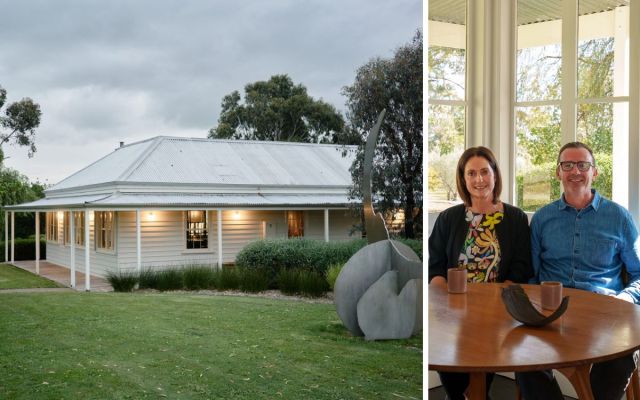 Three-star rated FMG pioneer Brae, owner Julianne Bagnato and owner/chef Dan Hunter. Photos: Supplied, Colin Page