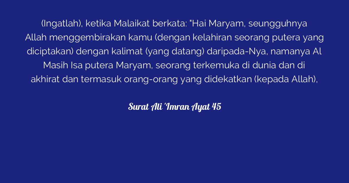 You were once enemies then he brought your hearts together, so that through his blessing you became brothers . Surat Ali 'Imran Ayat 45 | Tafsirq.com