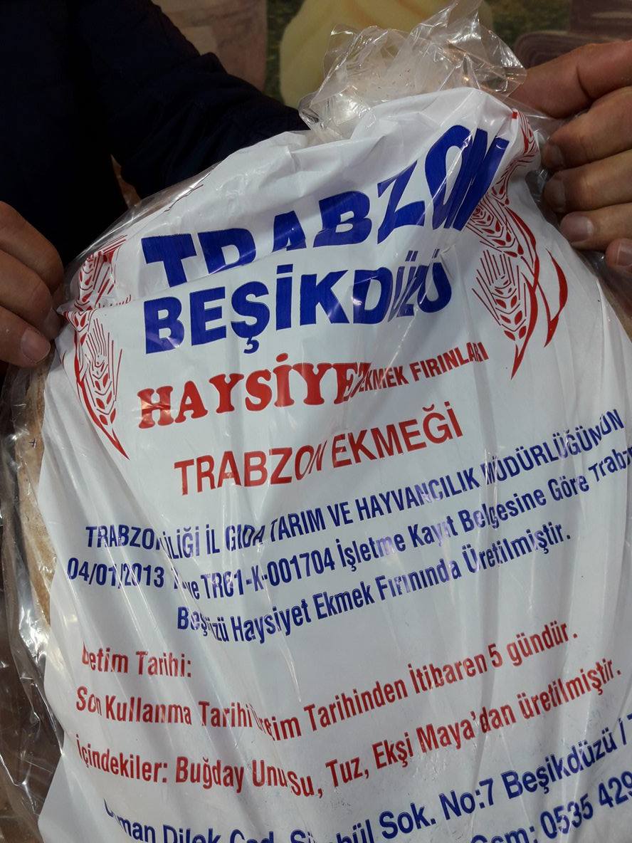 Хлеб из местности Trabzon Beşikdüzü Haysiye