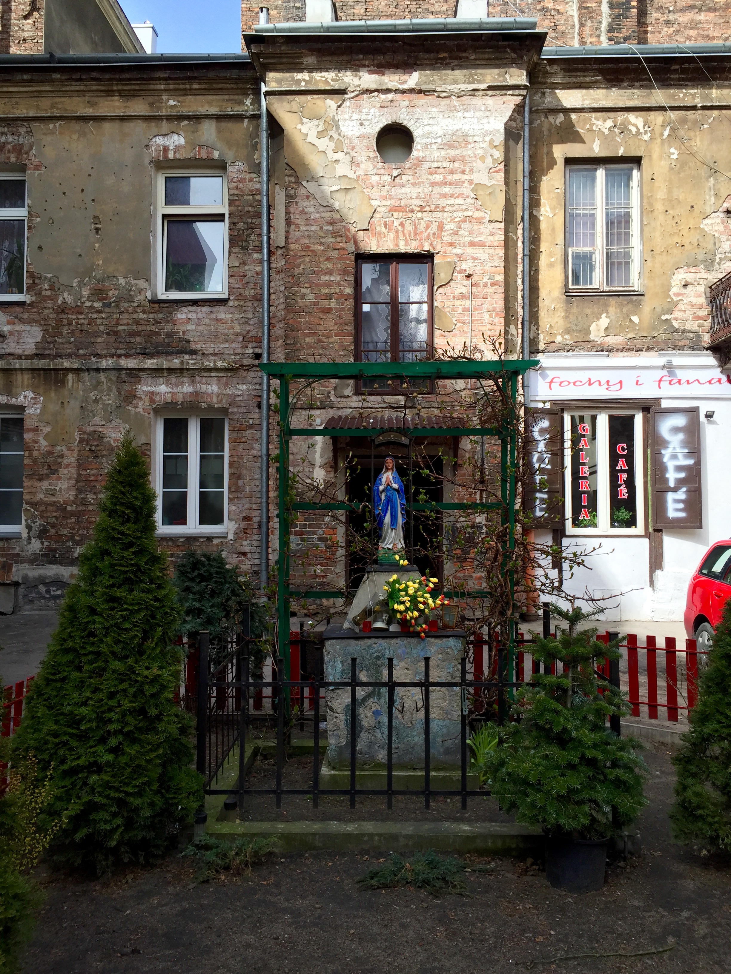 Small Roman Catholic shrine on the way