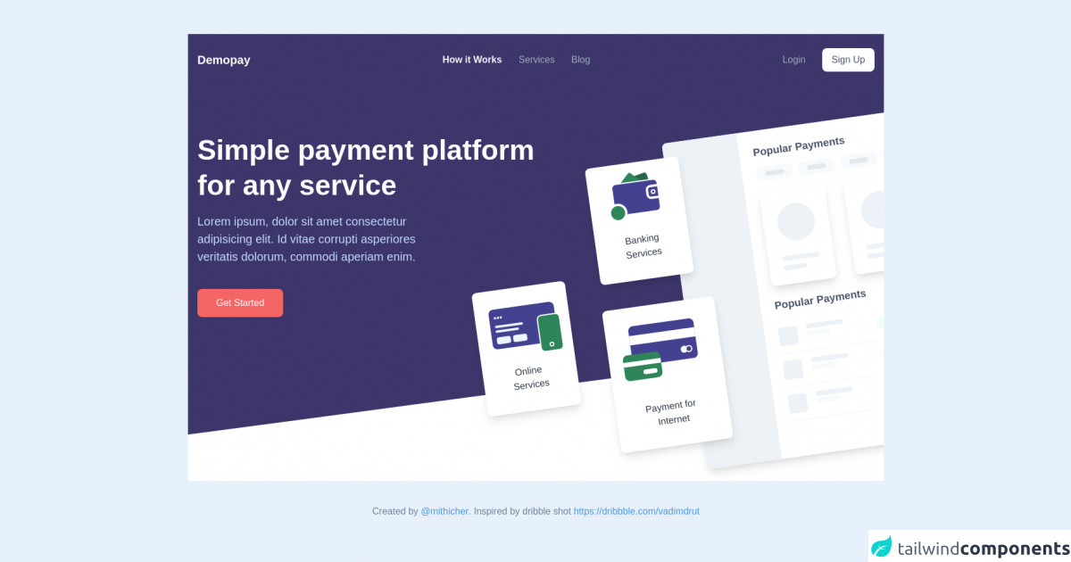 Tailwind Css Landing Page Templates