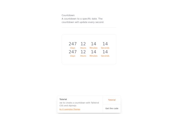 1200 Free Tailwind Css Examples