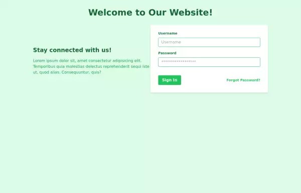 Tailwind Login Page - Tailwind CSS Example