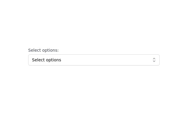 Dropdown Select On Hover - Tailwind CSS Example
