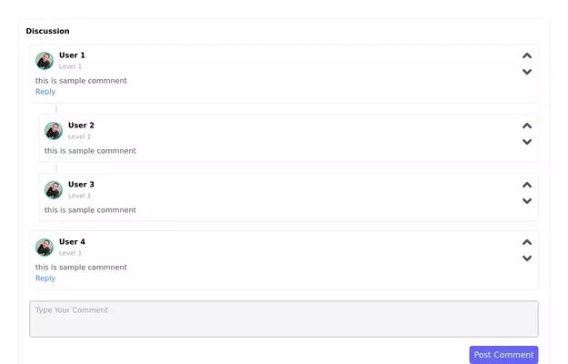 Comment Section Tailwind Css Example