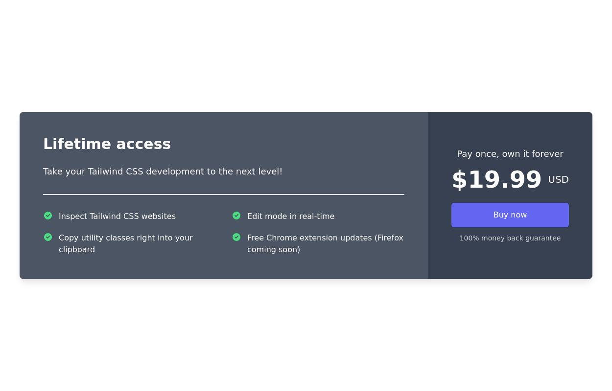 Pricing Section With Tailwind Css - Tailwind CSS Example