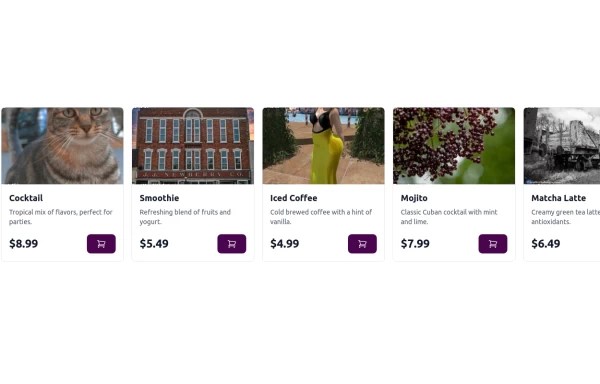 Carousel Card Slider Swiper On Alpine.JS - Tailwind CSS Example