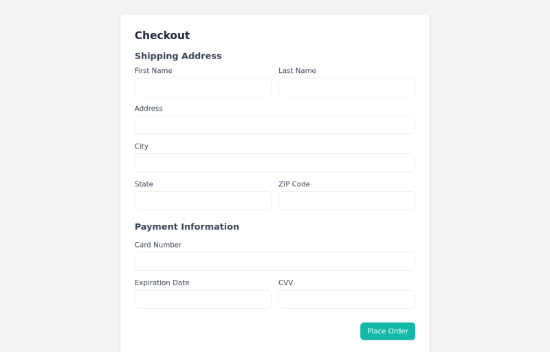 Checkout Form Codesandbox - Best Colorful Backgrounds in Mobile