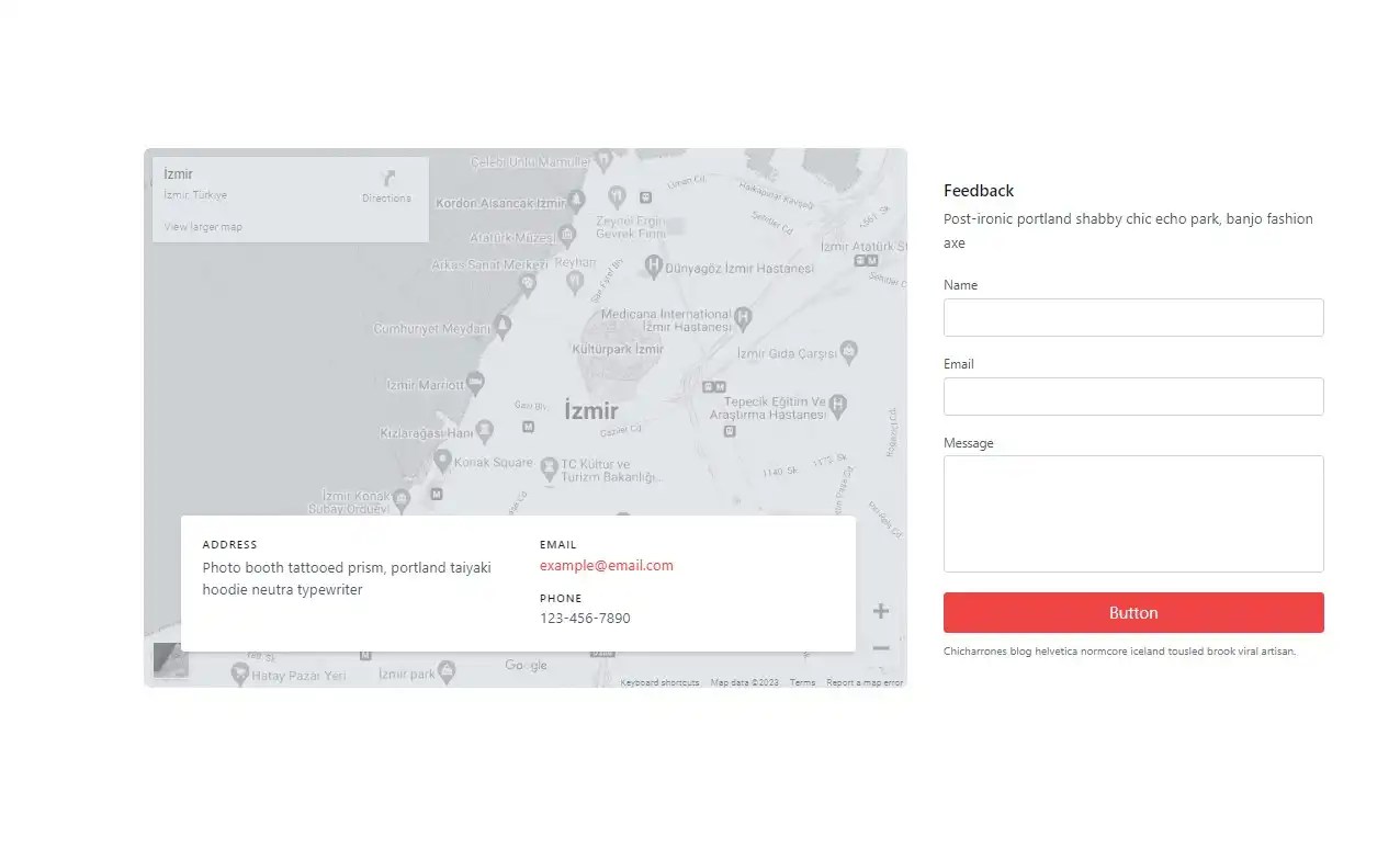 90 Free Contact Us Examples In Tailwind Css