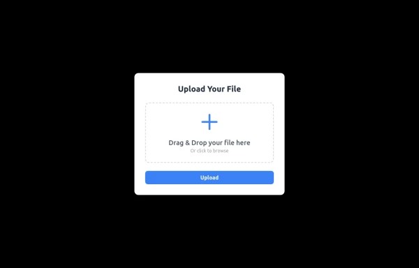File Upload Input Box - Tailwind CSS Example
