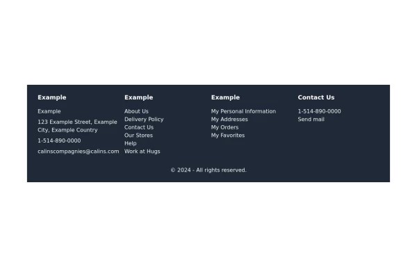 Footer - Tailwind CSS Example