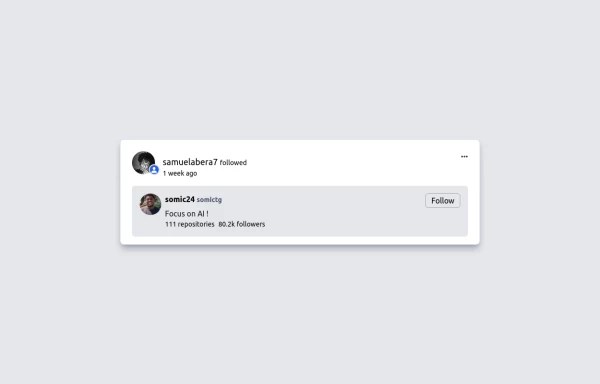 Github For You Feed Tailwind Css Example