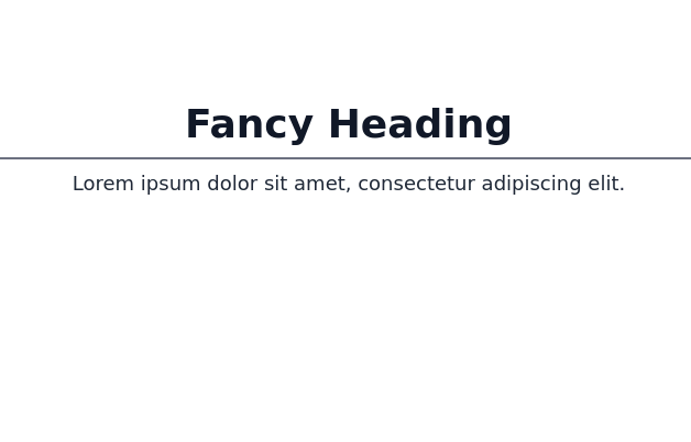 Heading Title Tailwind Css Example