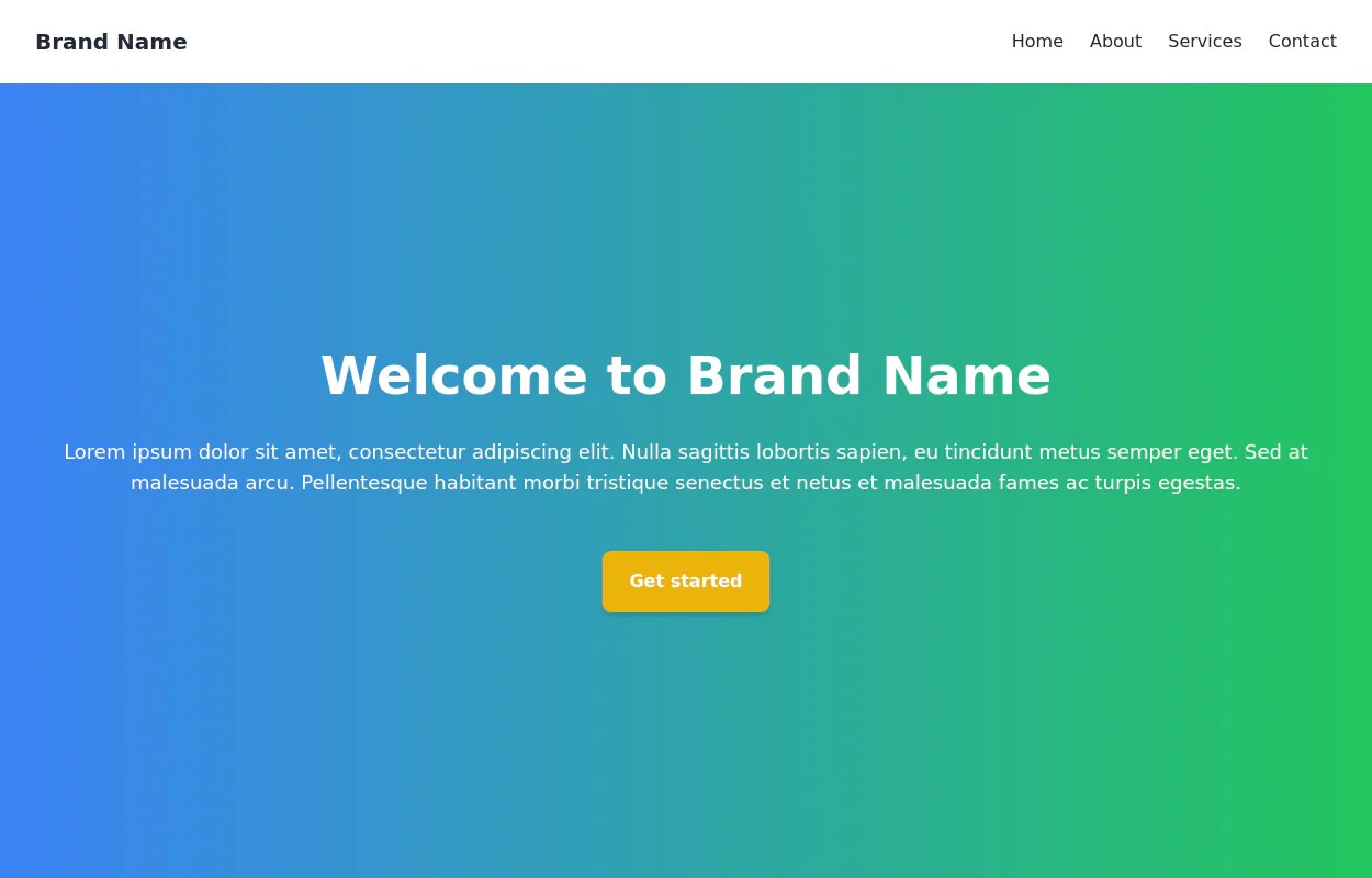 Hero Section In React Js Tailwind Css Example