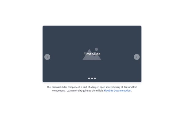 Responsive Slider Carousel - Tailwind CSS Example