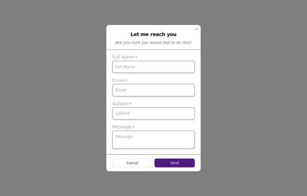 Modal Tailwind Css Example