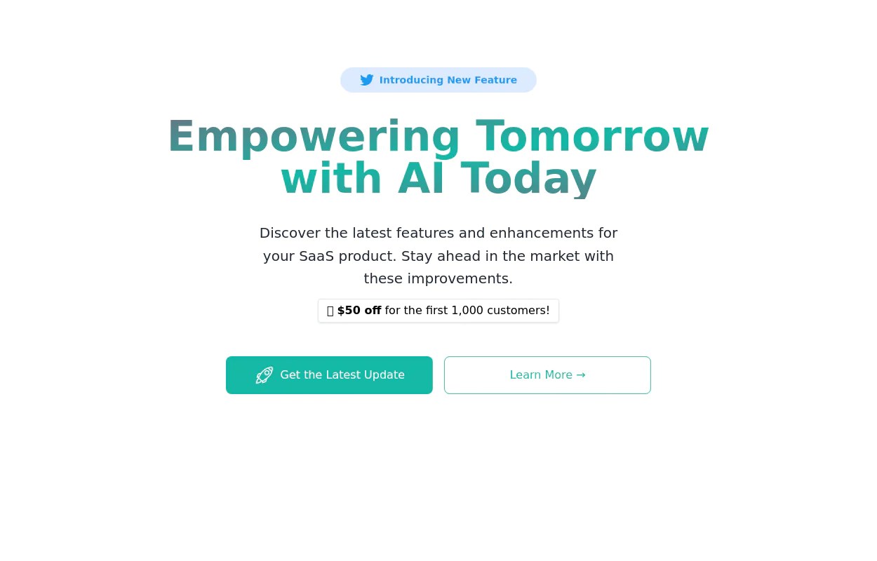 Hero Section In React Js - Tailwind CSS Example