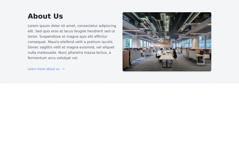 About Us Tailwind - Dark Images - Modern Ultra HD Collection