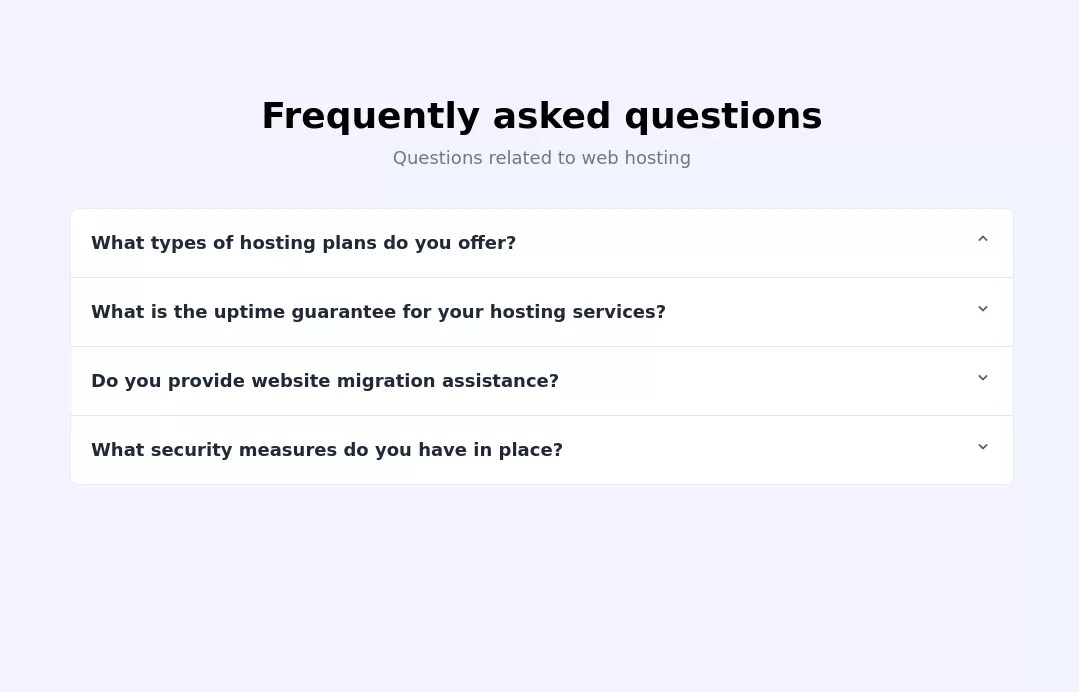 43+ Free FAQ (Frequently Asked Questions) Components With Tailwind CSS