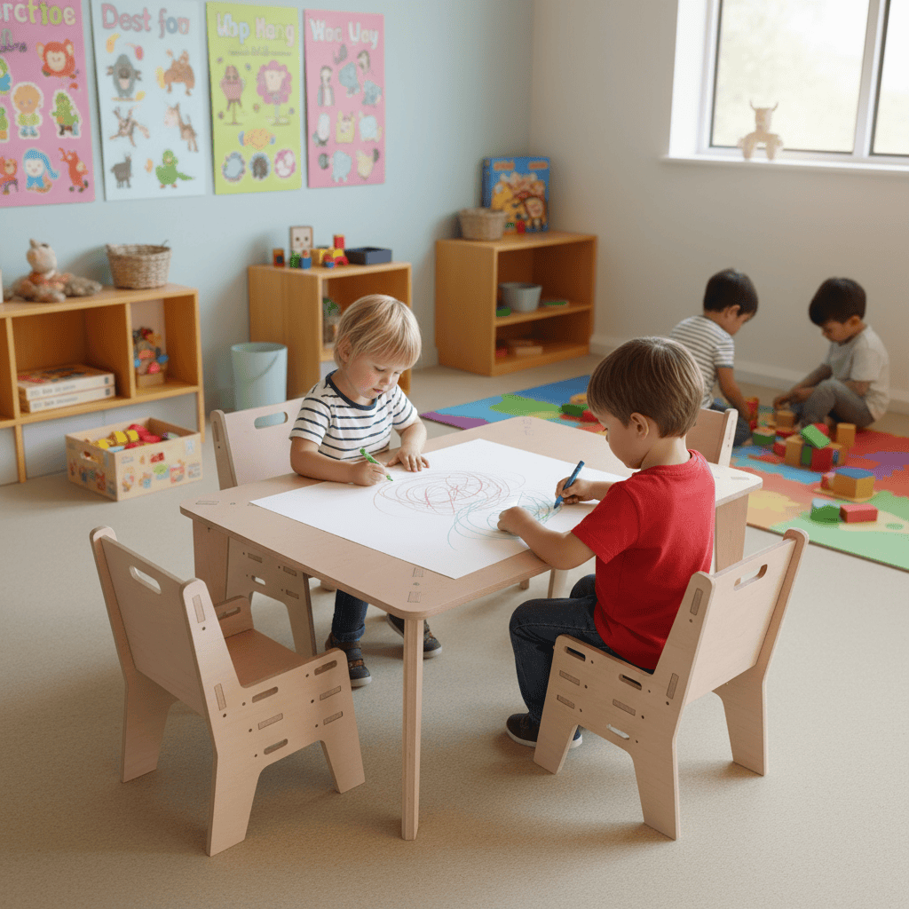 Adjustable Table and chair set