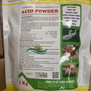 ACID POWDER Asunvet Bột hòa tan Thay thế khắng sinh khỏe đường ruột chống tiêu chảy kích thích tiêu hóa