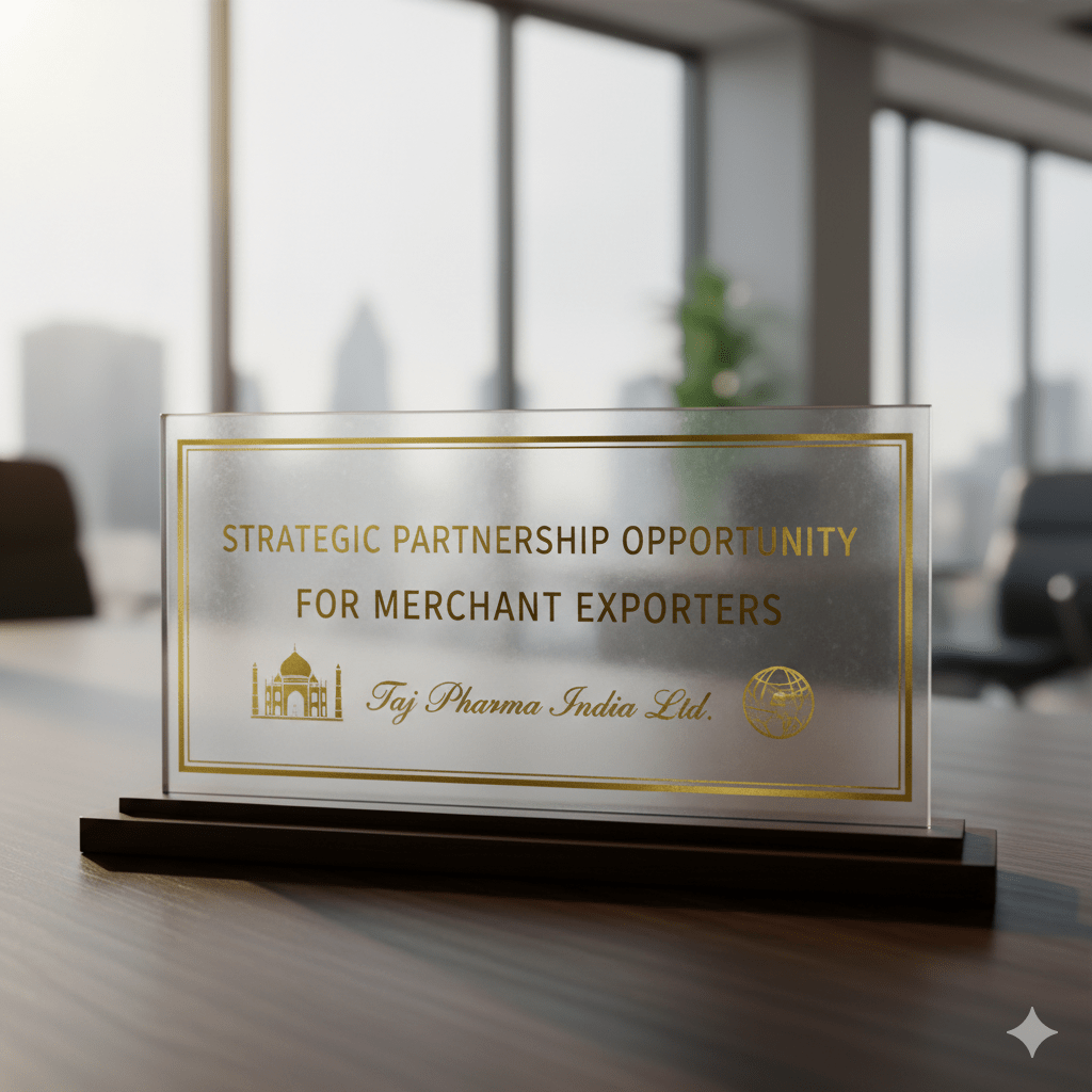 Strategic Partnership Opportunity for Merchant Exporters – Taj Pharma India Ltd.