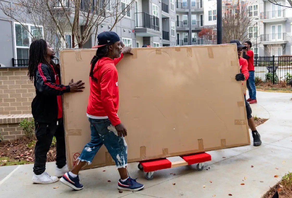 White-glove furniture handling during a move in Vinings GA