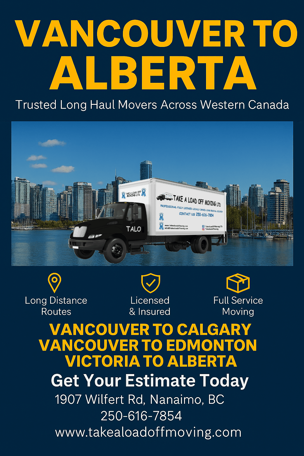 Vancouver to Alberta Movers