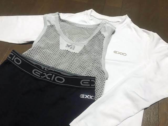 EXIO　裏起毛　アンダーシャツ　上下
